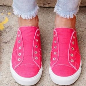 Corkys Babalu Hot Pink Slip on Sneaker